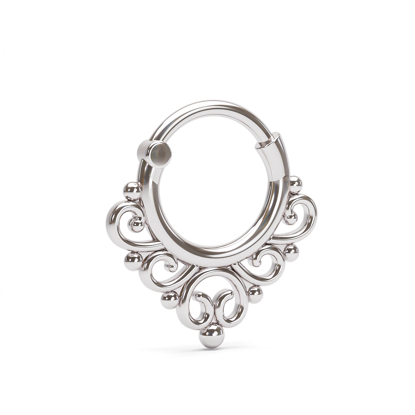 Solid Gold Tribal Clicker Hoop
