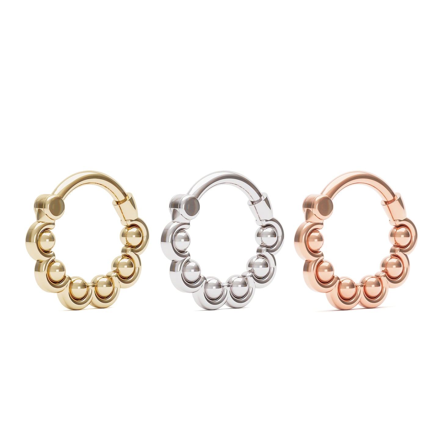 Solid Gold Dainty Clicker Hoop