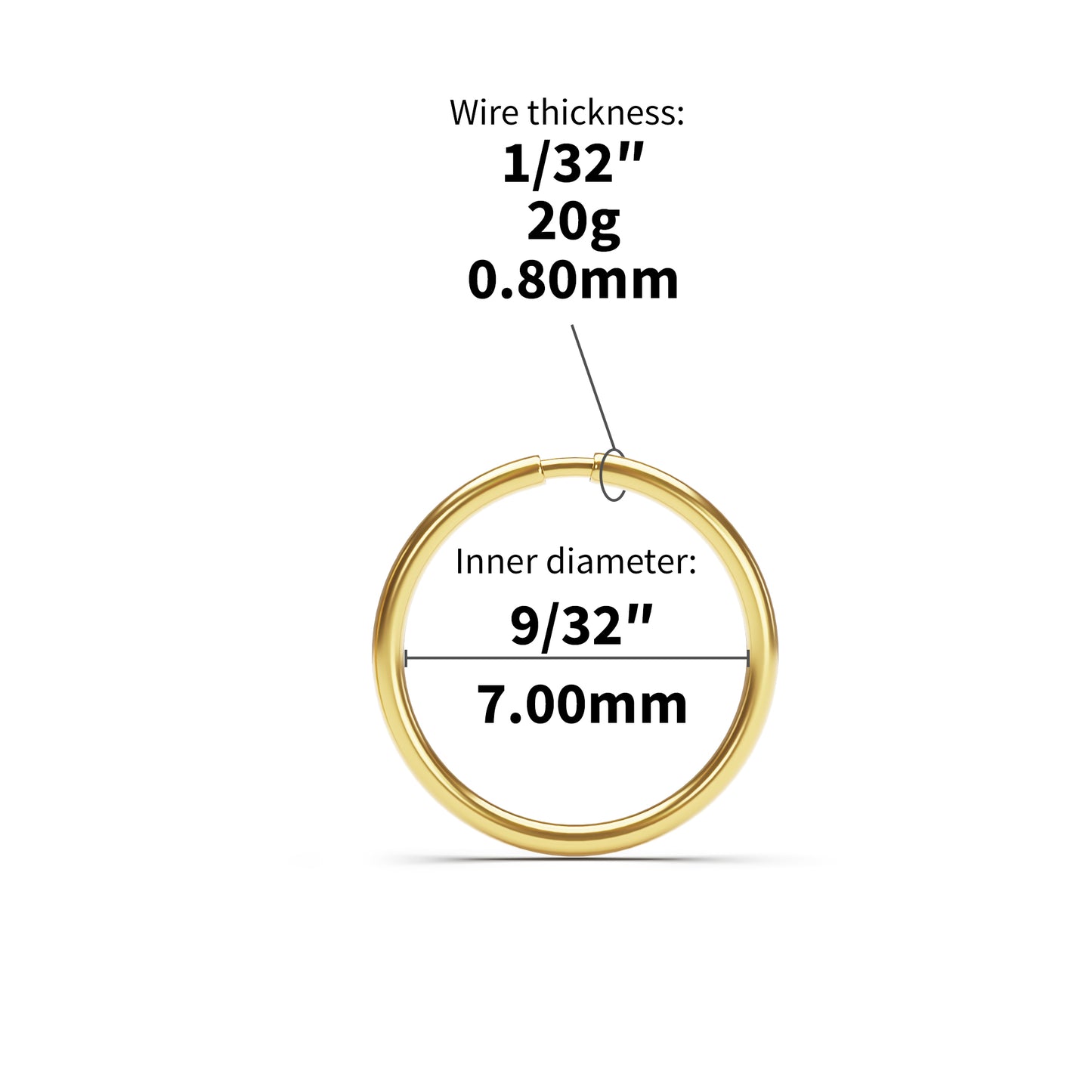 Solid Gold Basic Seamless Hoop