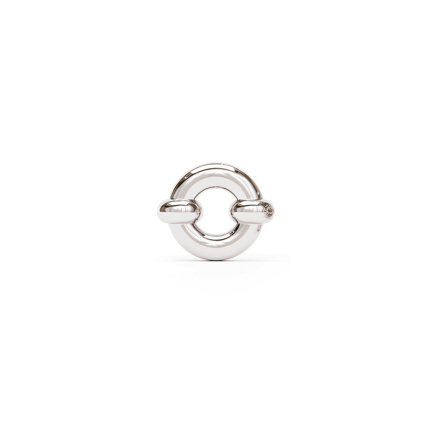 14K Gold Open Circle Threadless End
