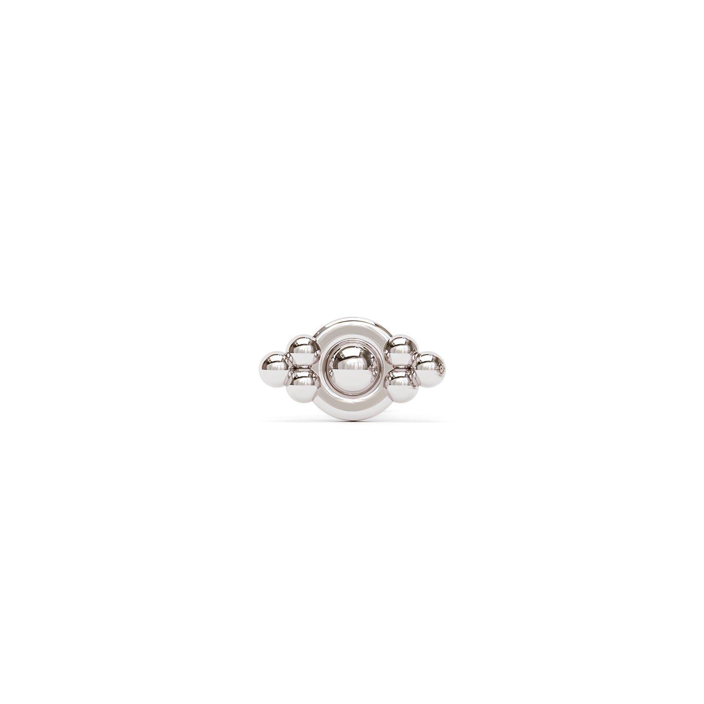 14K Gold Beaded Threadless End
