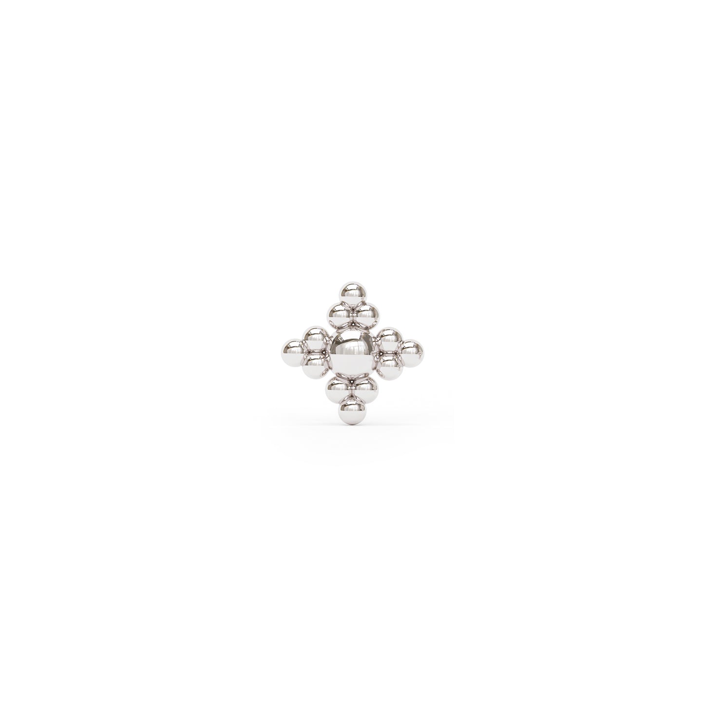 14K Gold Granule Threadless End