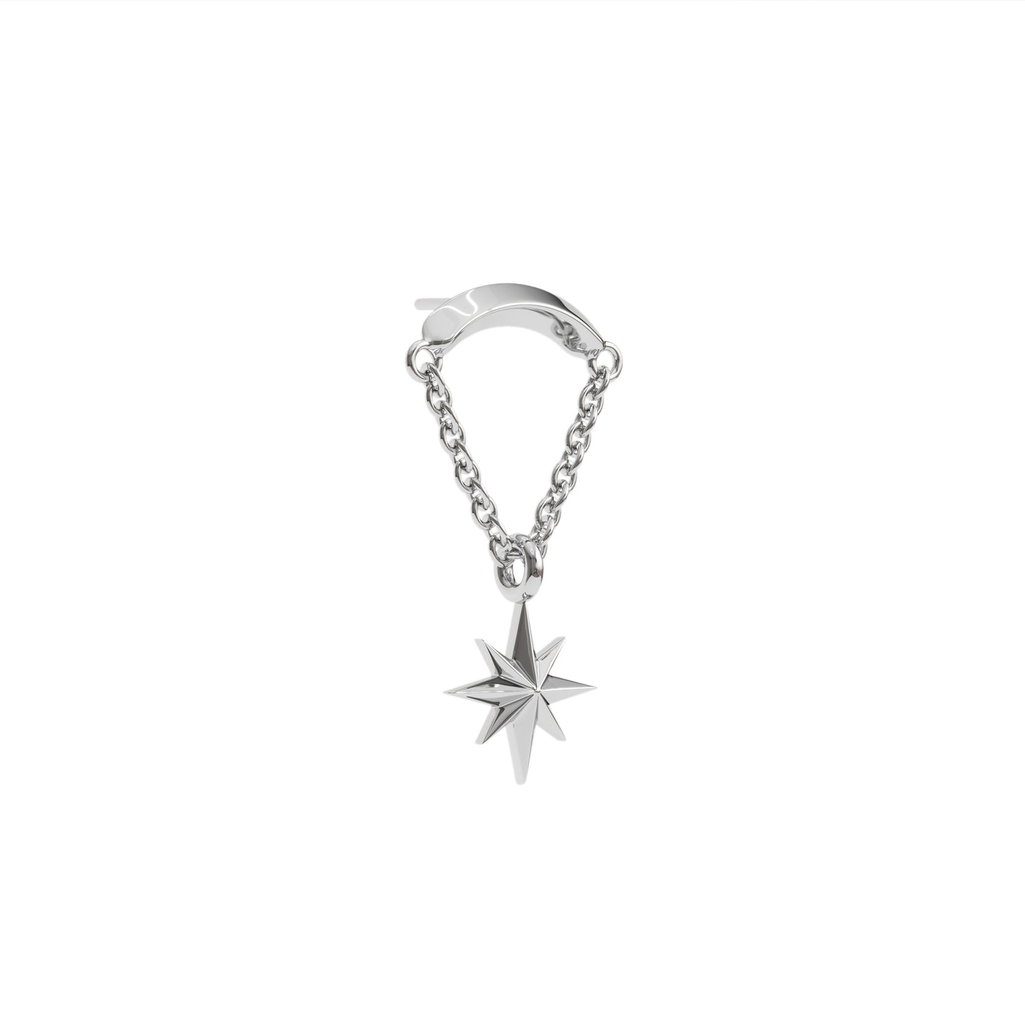 14K Gold Starburst Chain Threadless End