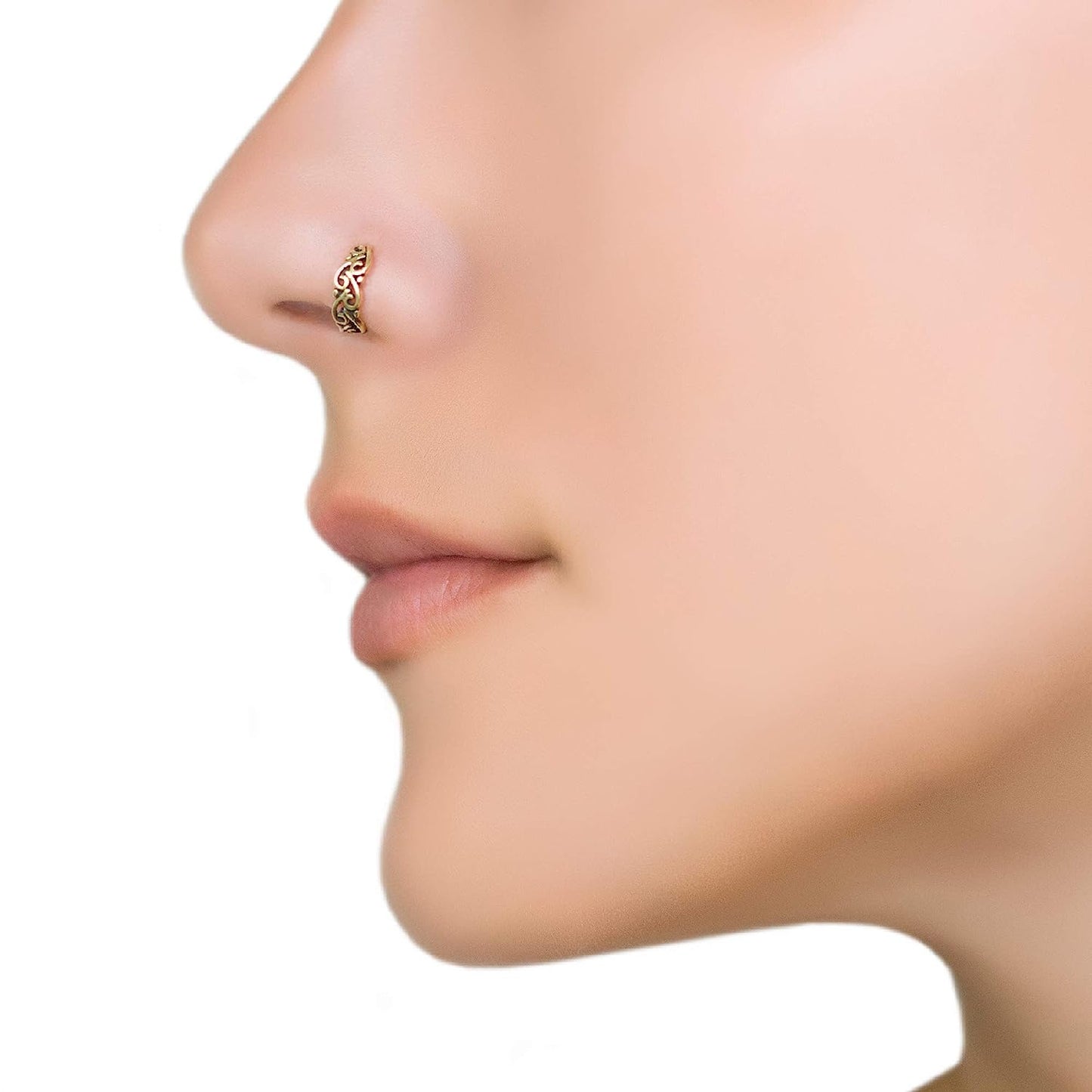 Solid Gold Statement Seamless Hoop