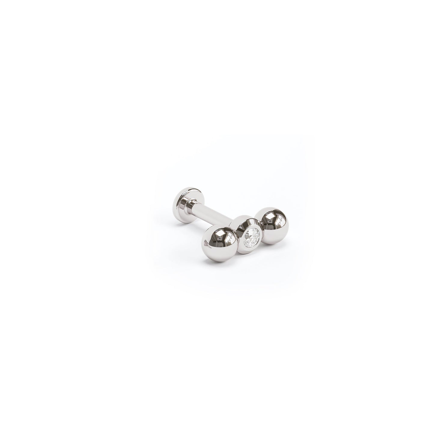 14K Gold Tiny Diamond Climber Stud