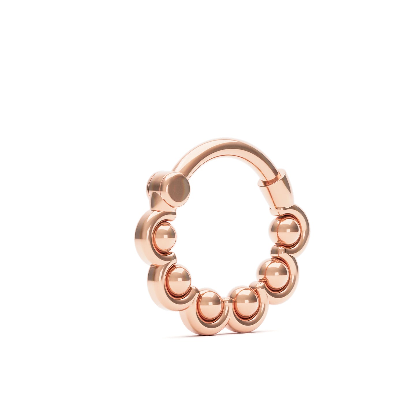 Solid Gold Dainty Clicker Hoop