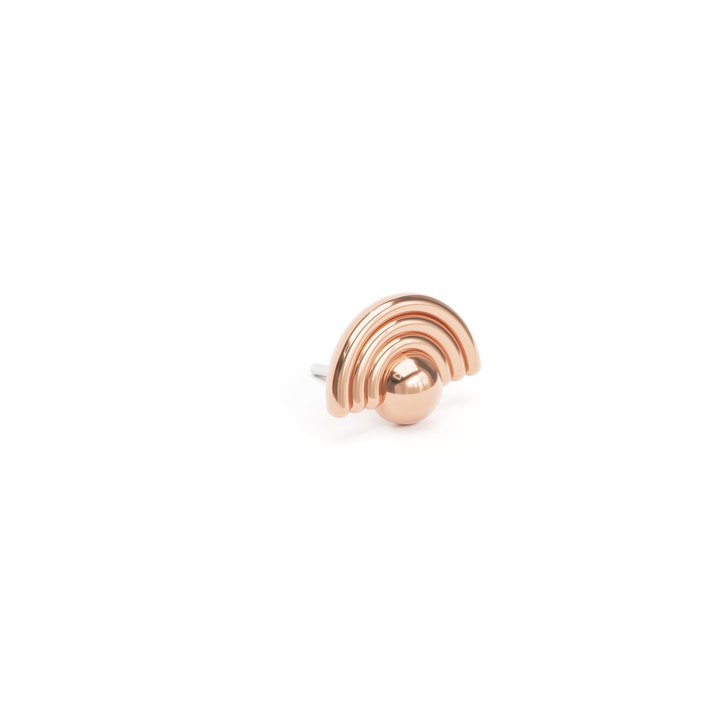 14K Gold Rainbow Threadless End