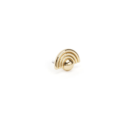 14K Gold Rainbow Threadless End