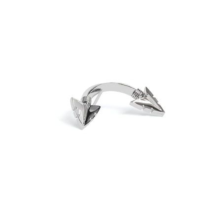 14K Gold Curved Arrowhead Threadless End