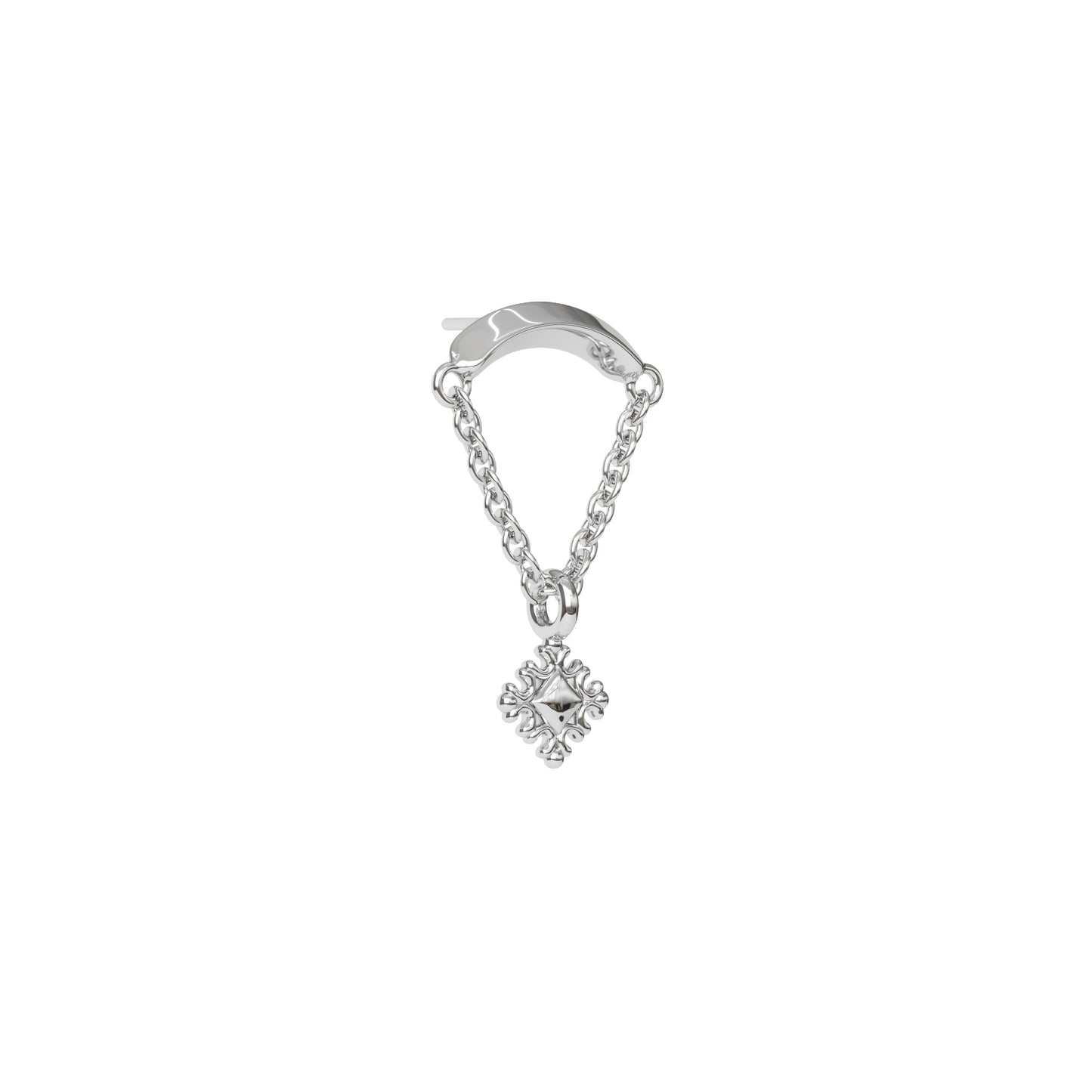 14K Gold Ornate Chain Threadless End