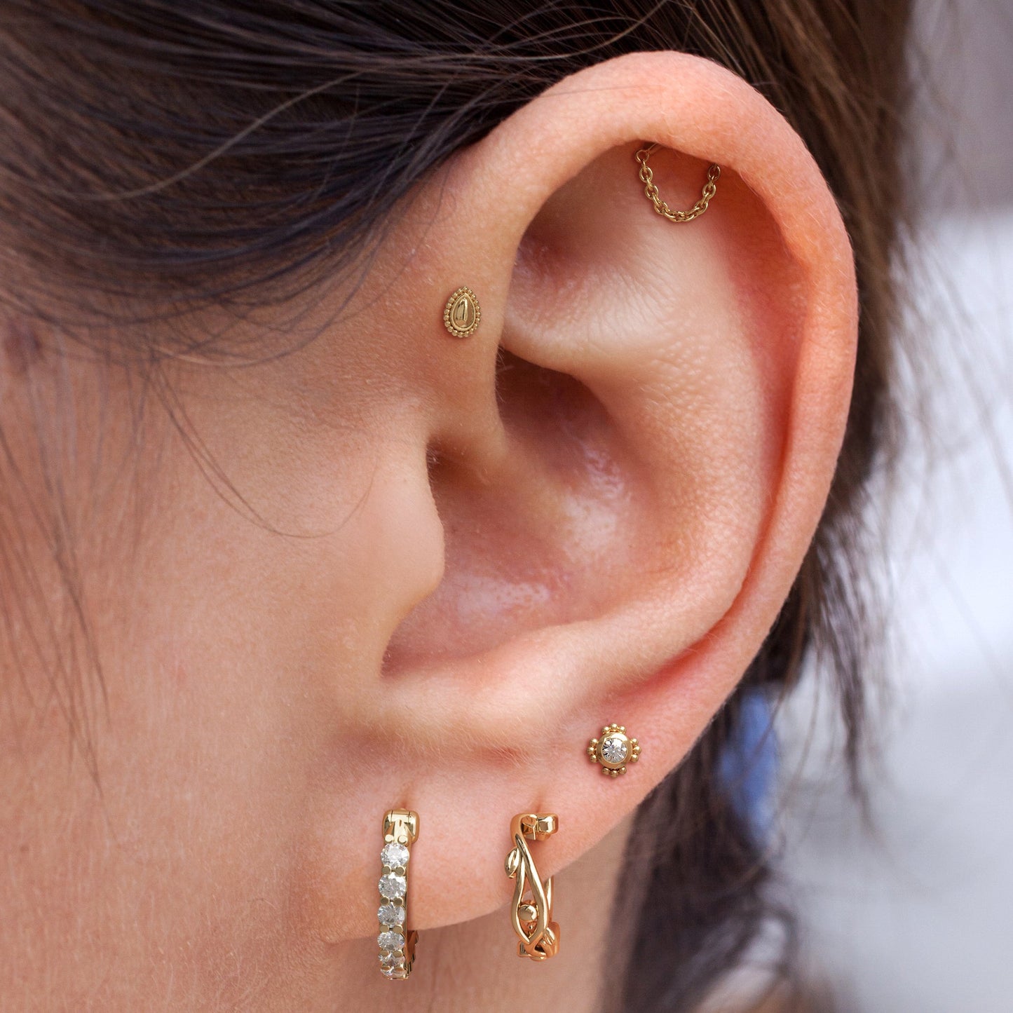 14K Gold Chain Threadless End