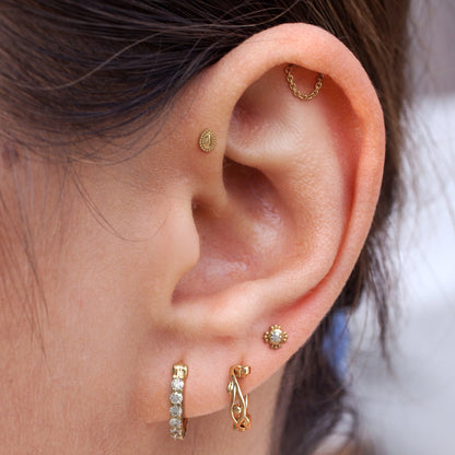 14K Gold Chain Threadless End