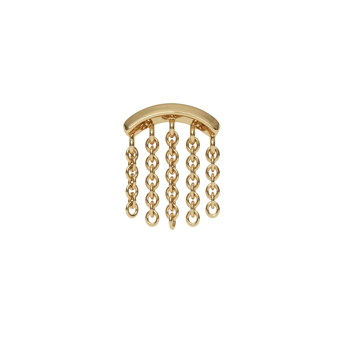 14K Gold Chandelier Chain Threadless End