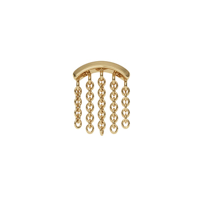 14K Gold Chandelier Chain Threadless End